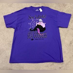 Disney Cruise Line Ursula Sea Witch Goddess Purple T-shirt Womens Plus Sz 2X NWT